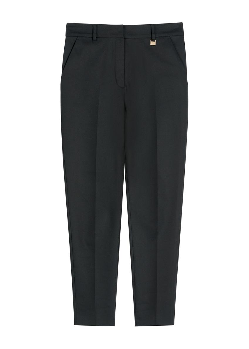 Чорні жіночі штани в складку SPODT-0090-99(W26)