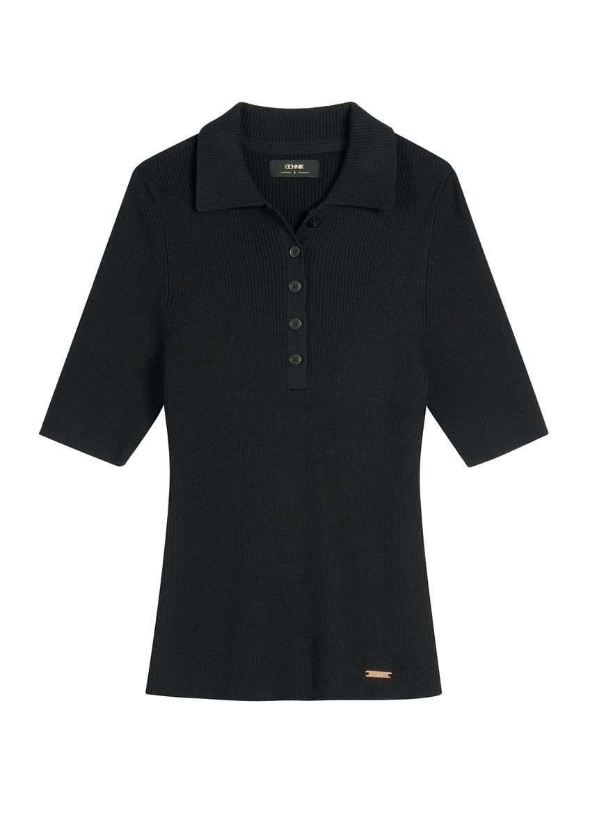 Жіноча пружкова блузка з коротким рукавом BLUDT-0200-99(W26)