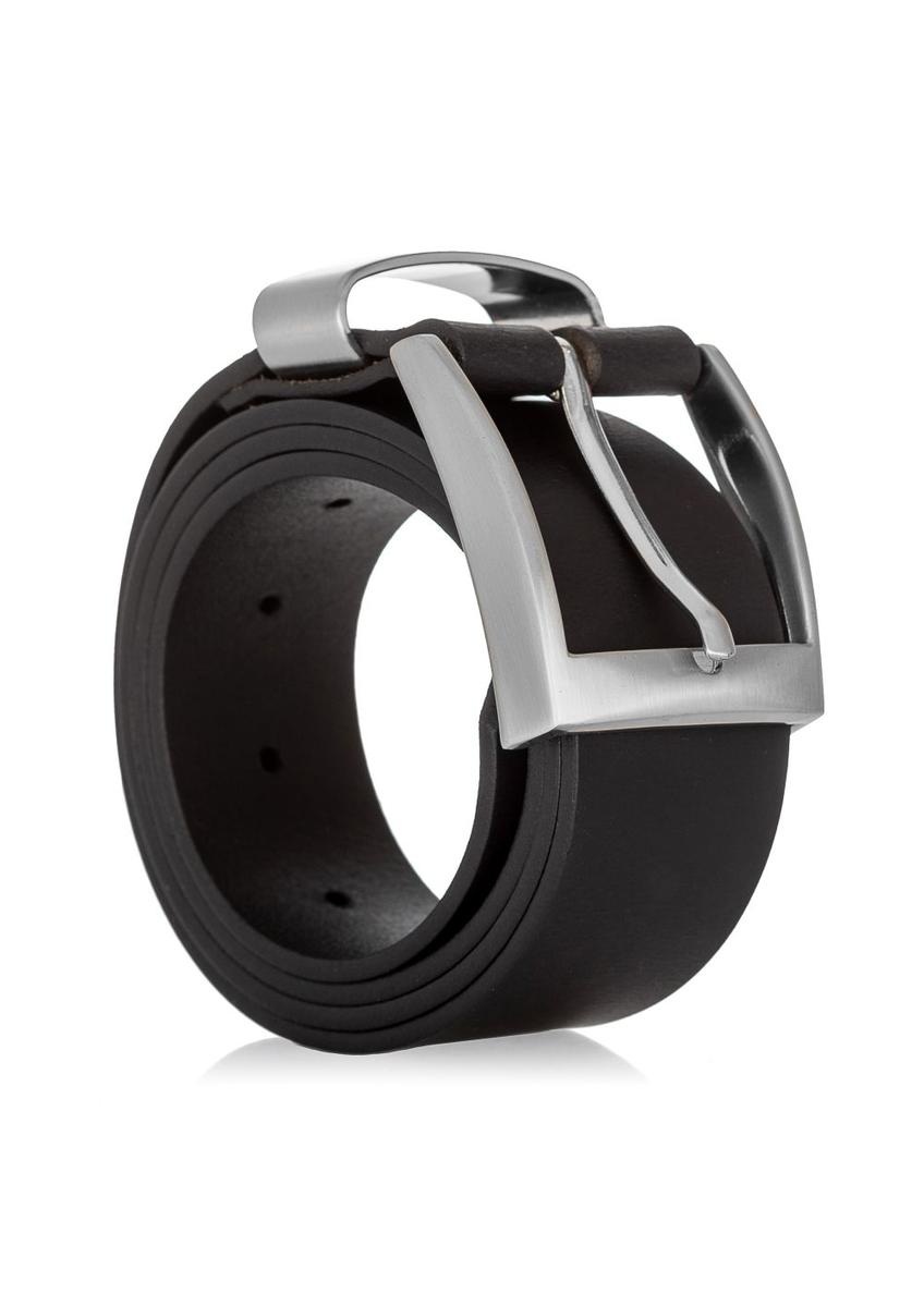 Чорний чоловічий ремінь з гладкої шкіри PASMS-0163A-99(Z25)