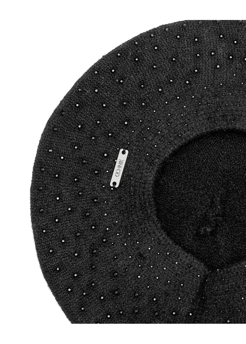 Чорний жіночий берет CZADT-0167A-99 (Z25)