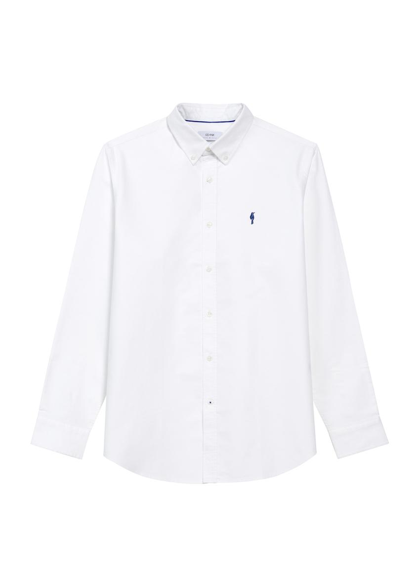 Чоловіча біла сорочка з бавовни KOSMT-0346-11(Z25)