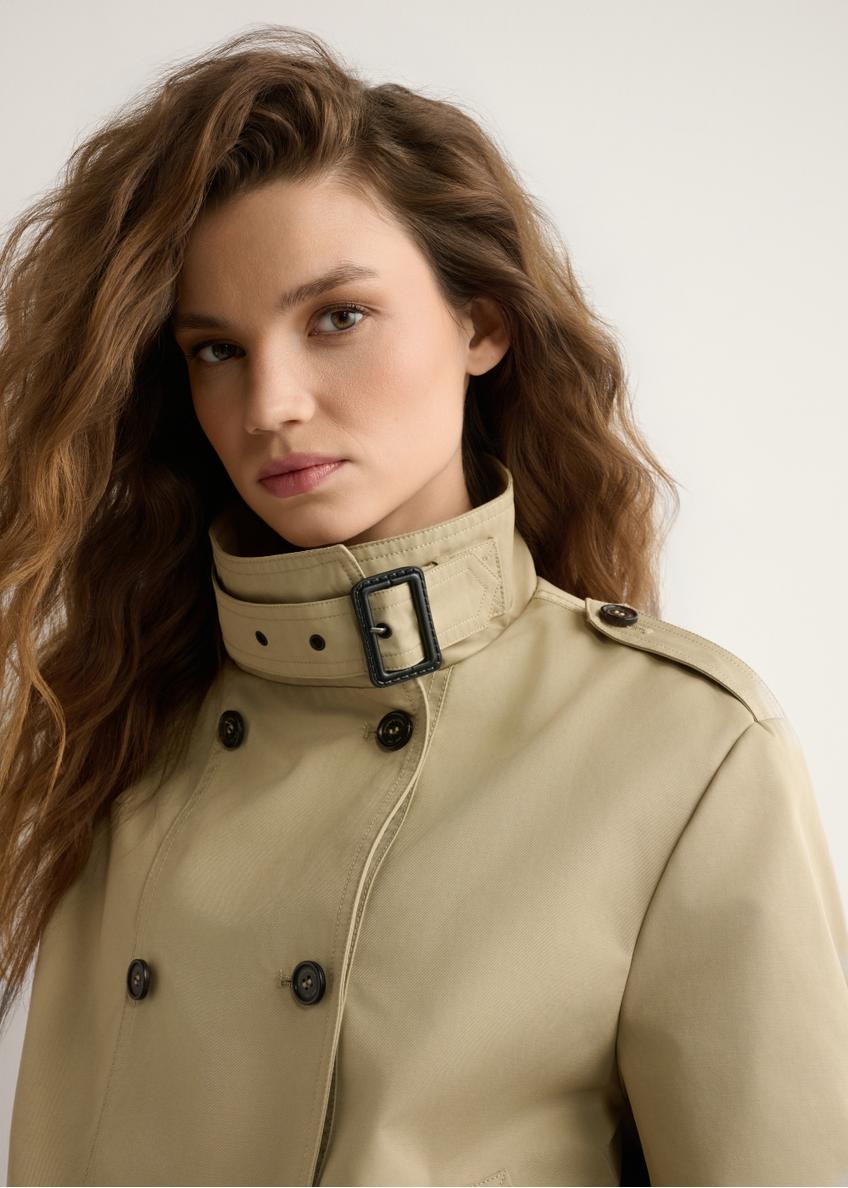 Бежева коротка жіноча куртка KURDT-0657-1B(W26)