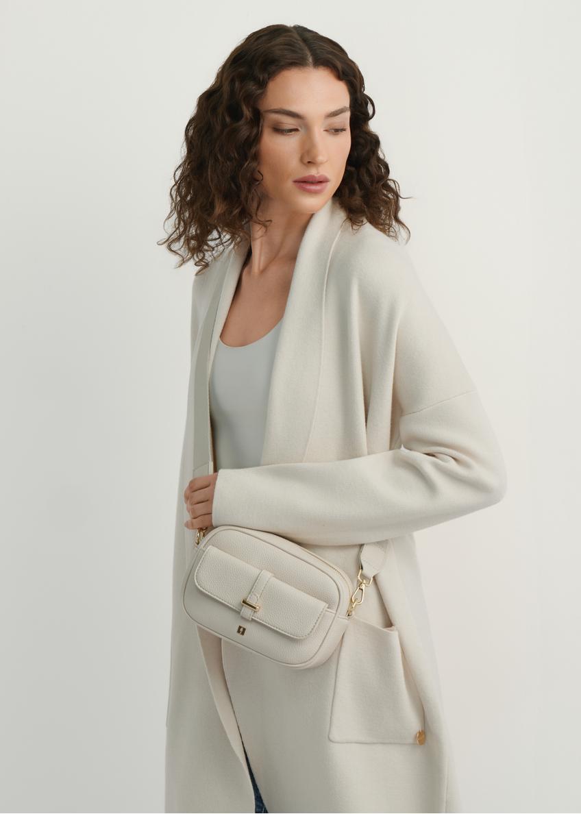 Mała kremowa torebka damska TOREC-1174-0B(W26)