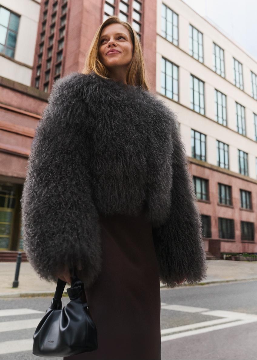 Сіре коротке натуральне хутро FUTDF-0104-31780(Z25)