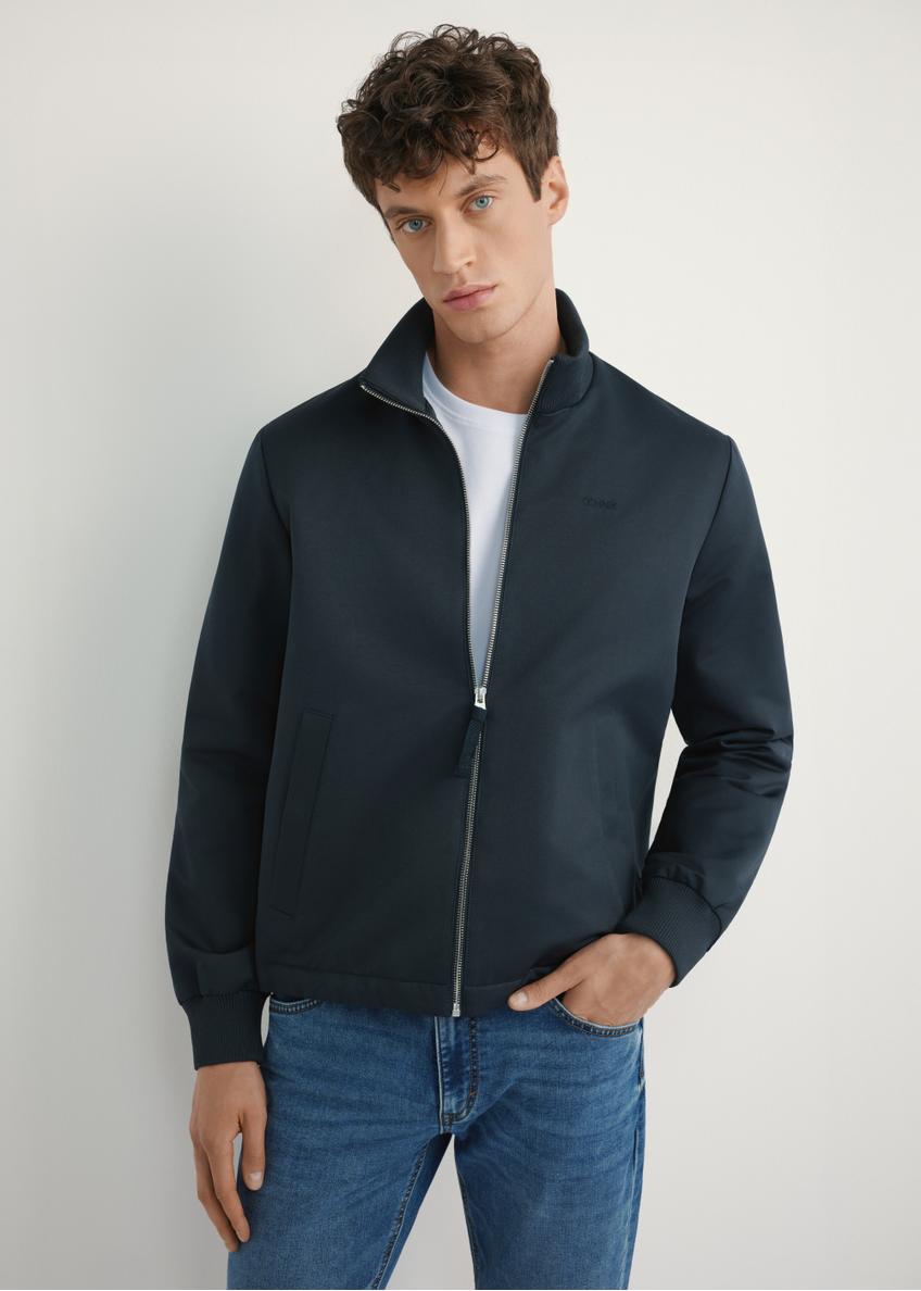 Темно-синя міжсезонна чоловіча куртка KURMT-0404-7D(W26)