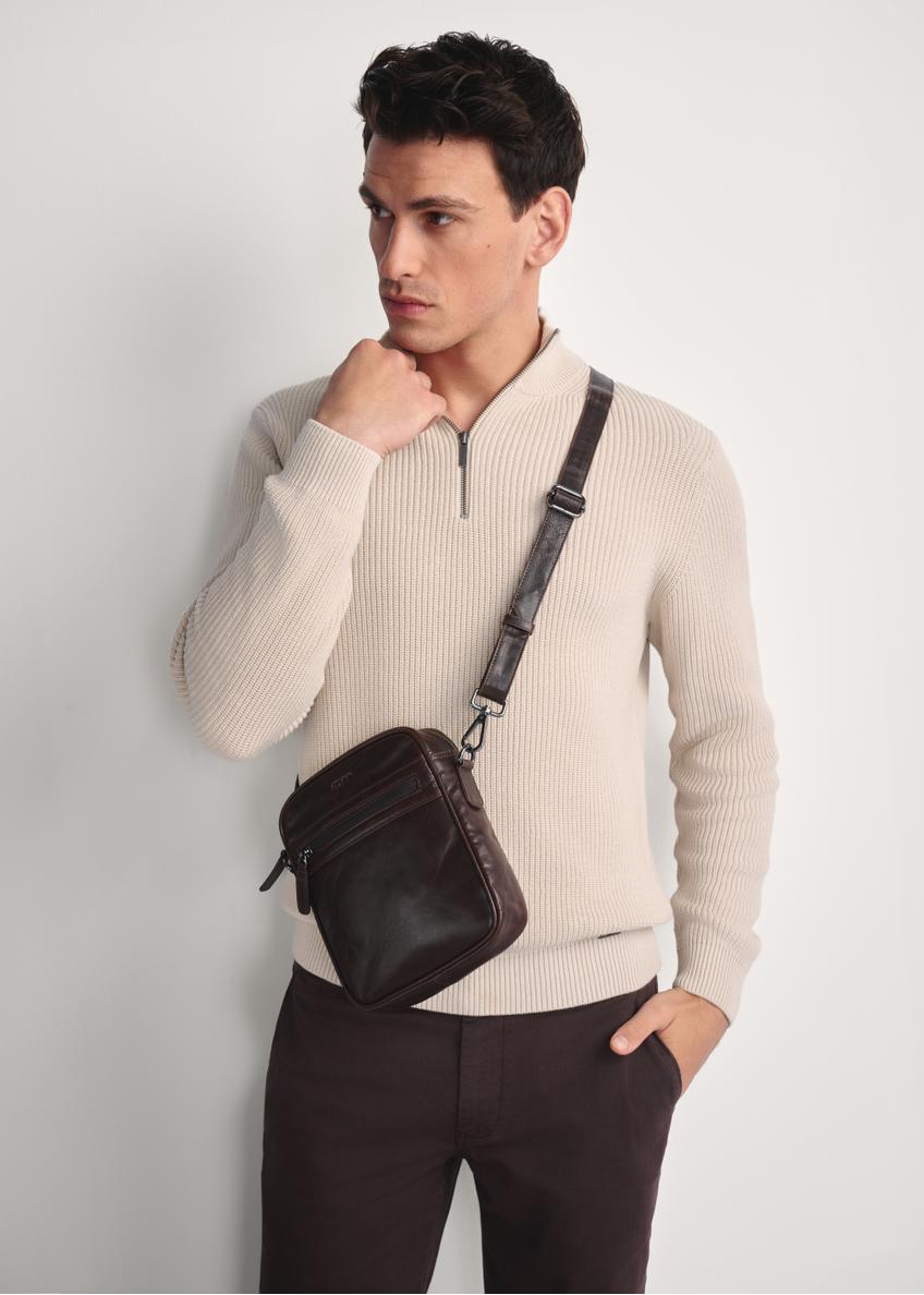 Brązowa saszetka męska TORMS-0461-89(Z25)