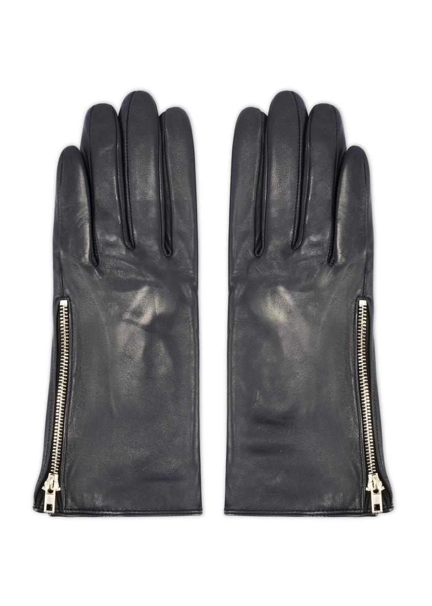 Рукавички жіночі шкіряні на блискавці REKDS-0003A-69(Z25)