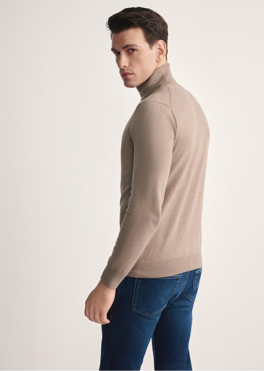 Чоловічий гольф світло-коричневого кольору SWEMT-0095B-24(Z25)