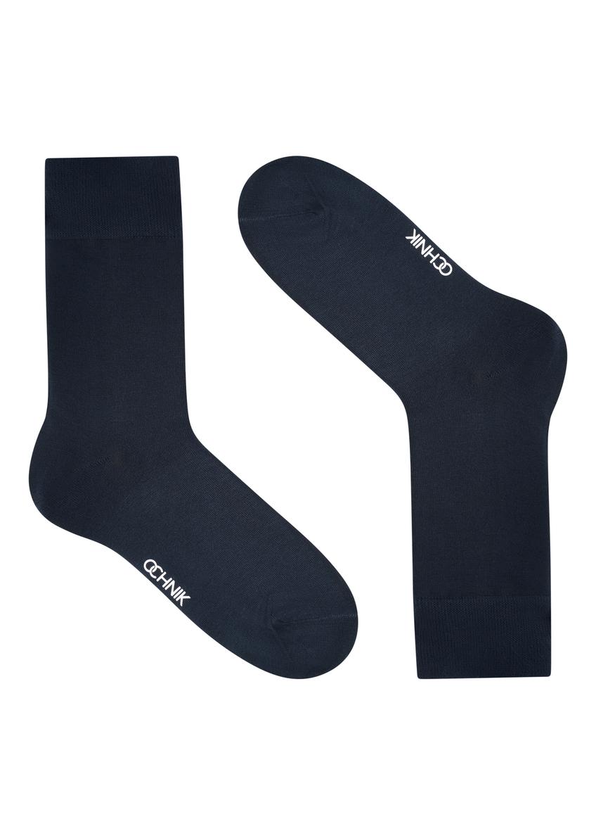Набір довгих темно-синіх чоловічих шкарпеток ZESMT-0057-69(Z25)