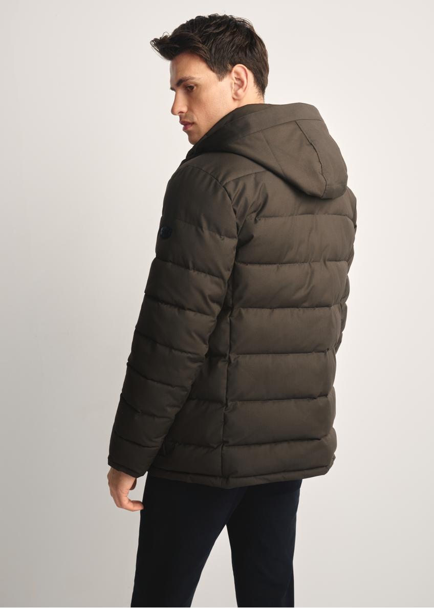 Оливкова зимова чоловіча куртка KURMT-0379-57(Z25)