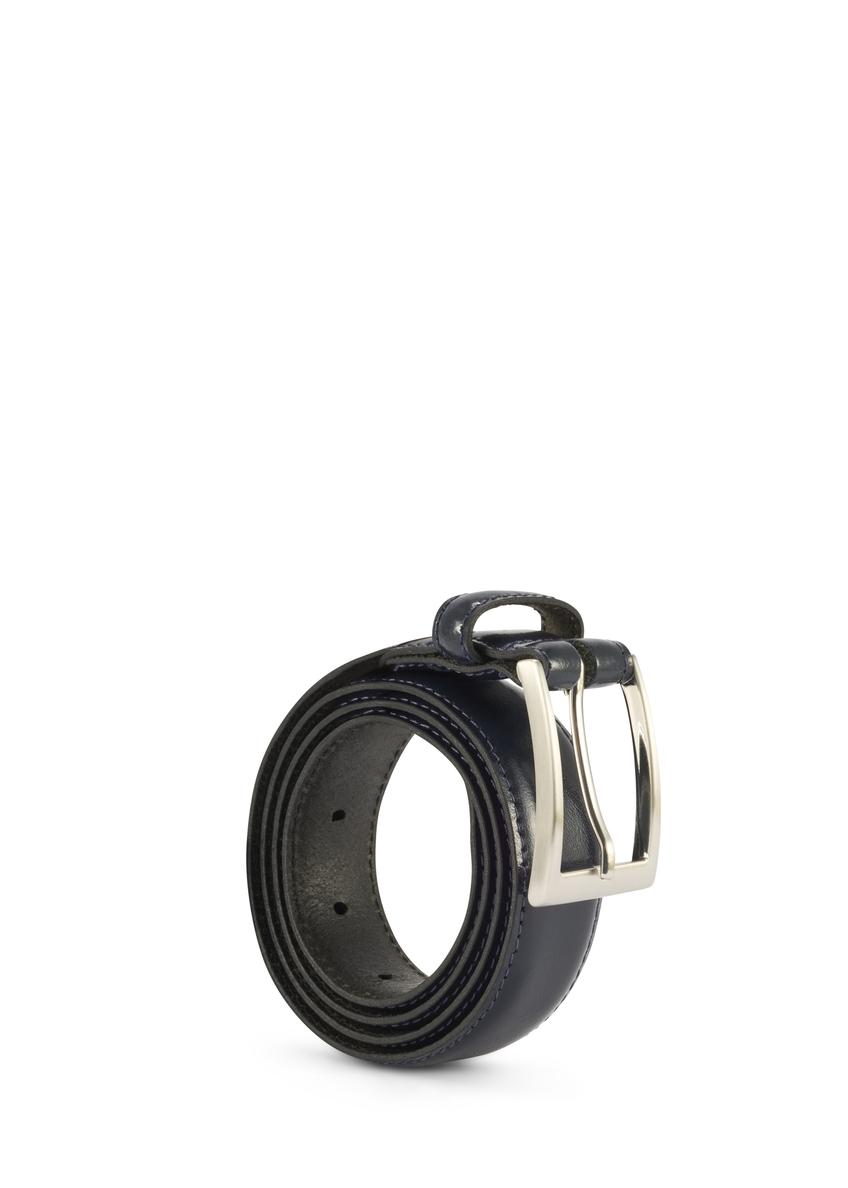 Чоловічий шкіряний ремінь темно-синього кольору PASMS-0244-69(Z25)