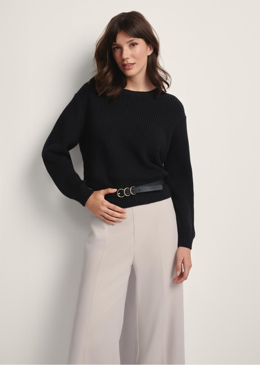 Жіночий чорний джемпер SWEDT-0238-99(Z25)