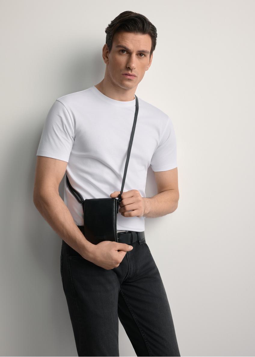 Чорна чоловіча шкіряна сумка TORMS-0420A-99(Z25)