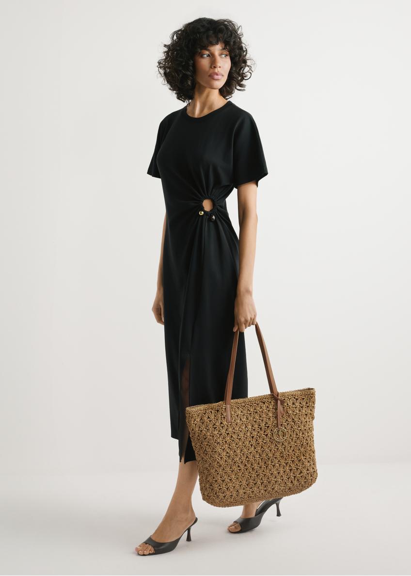 Солом’яна жіноча сумка-шопер TOREC-1218-1E(W26)