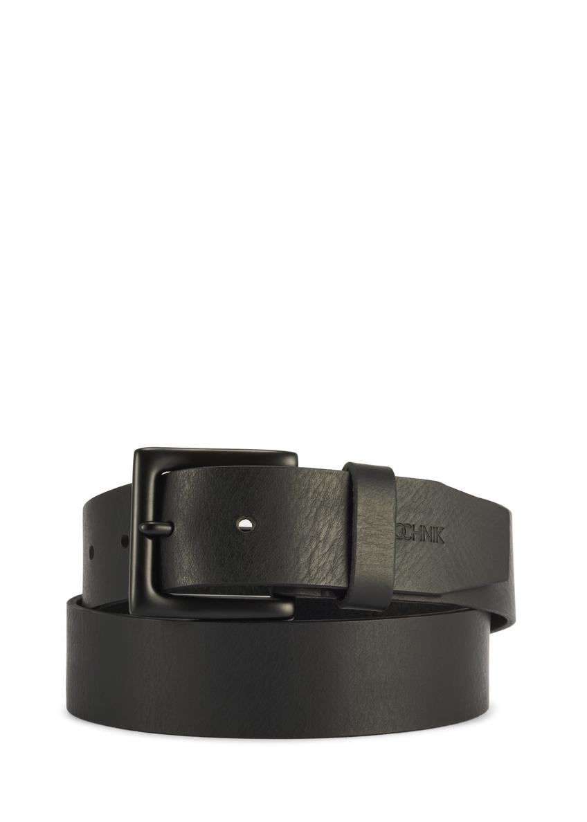 Czarny skórzany pasek męski PASMS-0271-99(Z25)