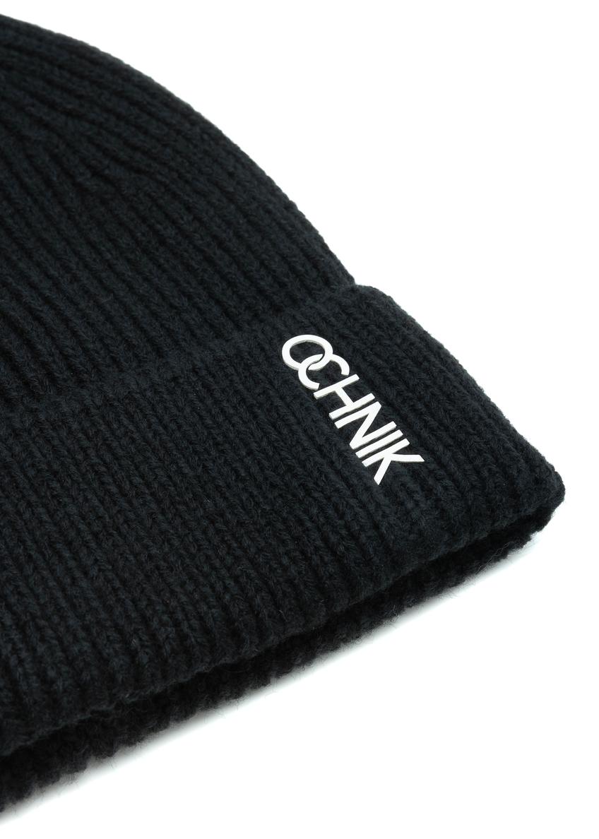 Чорна зимова чоловіча шапка CZAMT-0081-99(Z25)