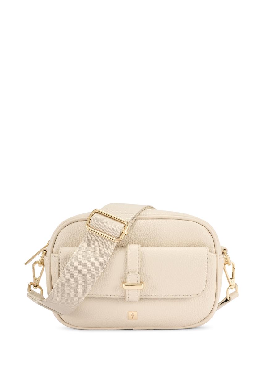 Mała kremowa torebka damska TOREC-1174-0B(W26)