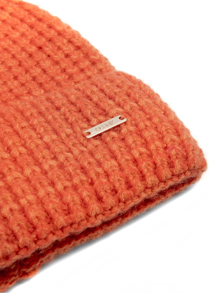 Помаранчева жіноча шапка CZADT-0204-30(Z25)