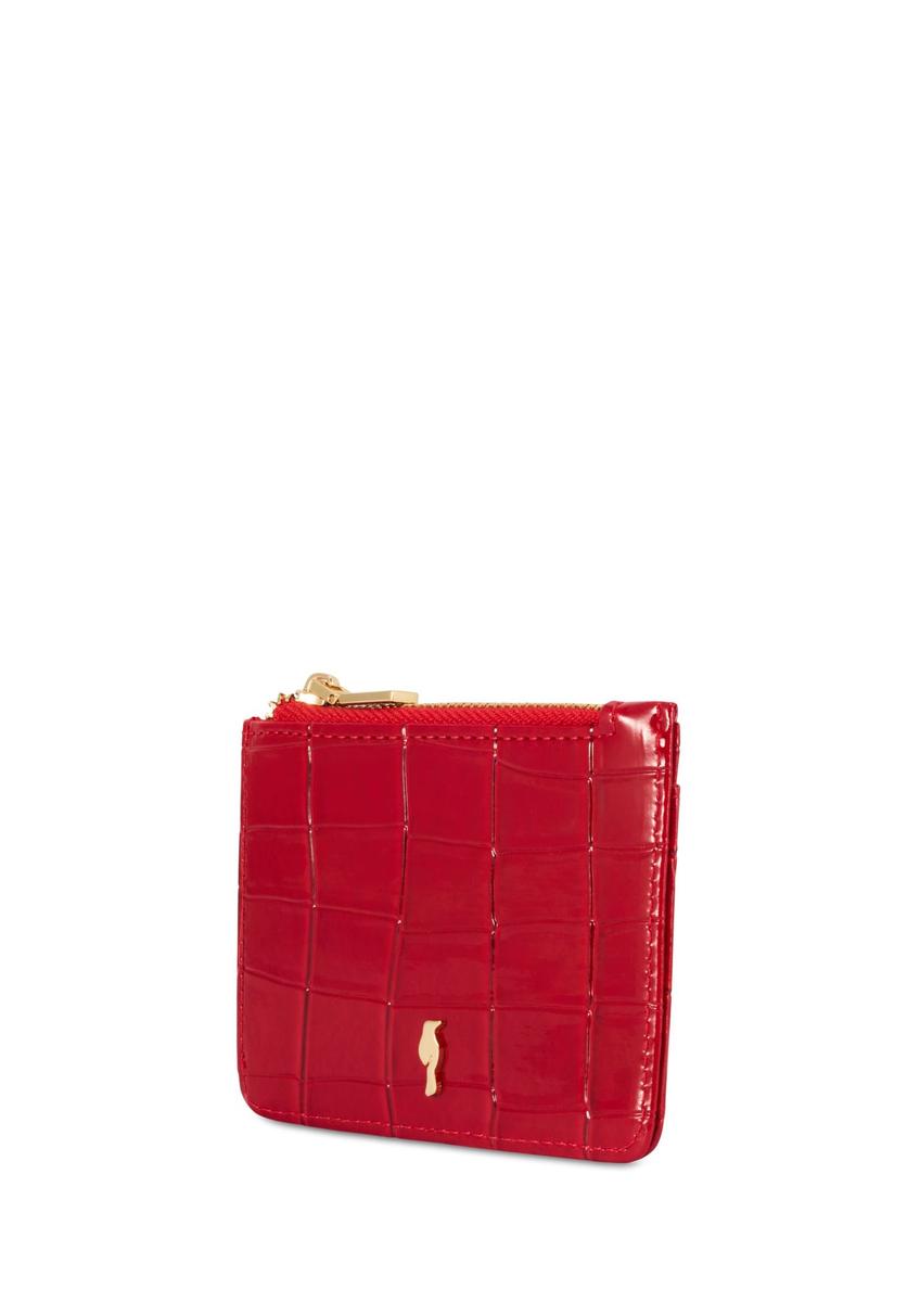 Mały czerwony portfel damski POREC-0425-42(Z25)