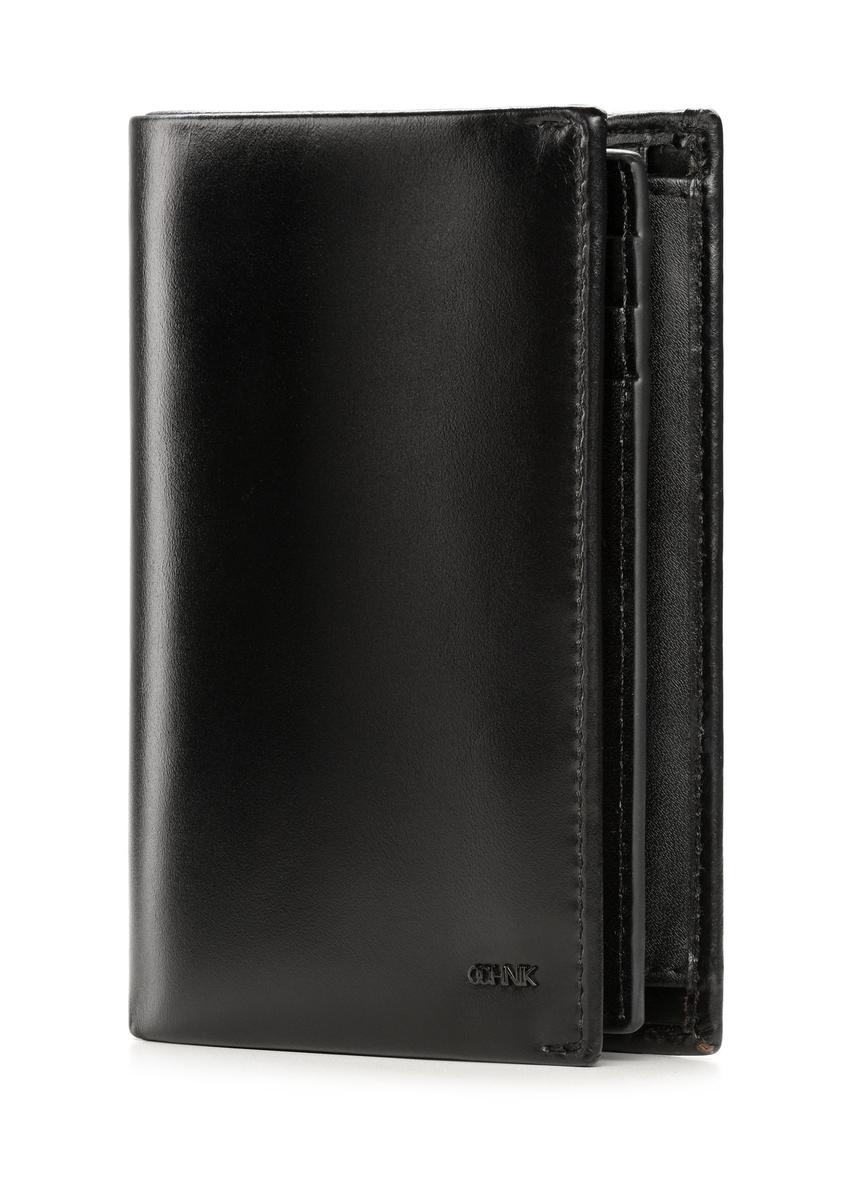 Czarny duży skórzany portfel męski PORMS-0662-99(Z25)