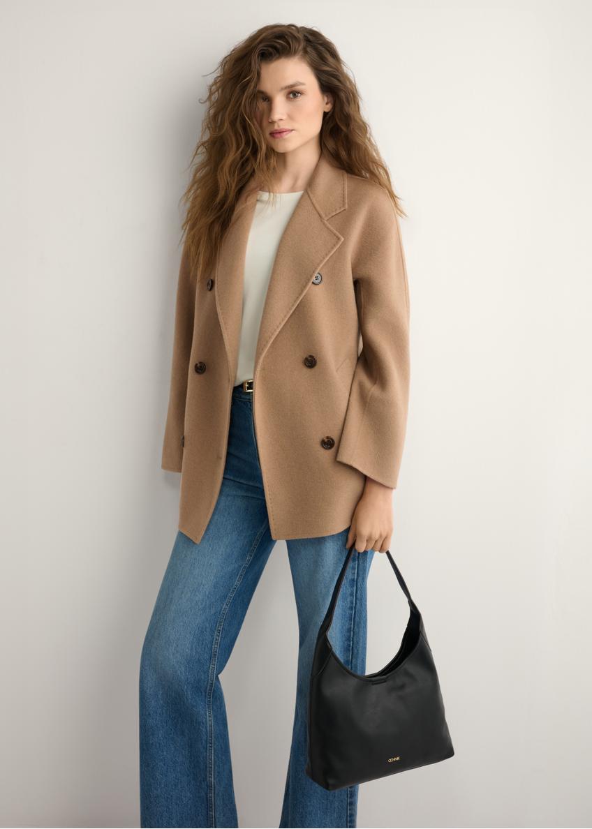 Чорна середня жіноча сумка TOREC-1200-99(W26)