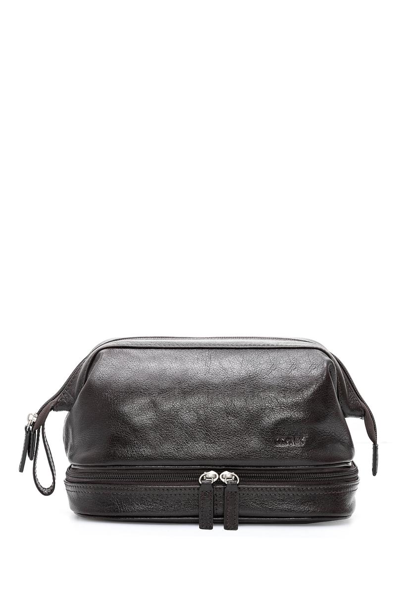 Чоловіча глянцева косметичка TORMS-0479-89(Z25), вигляд виробу спереду на білому тлі.