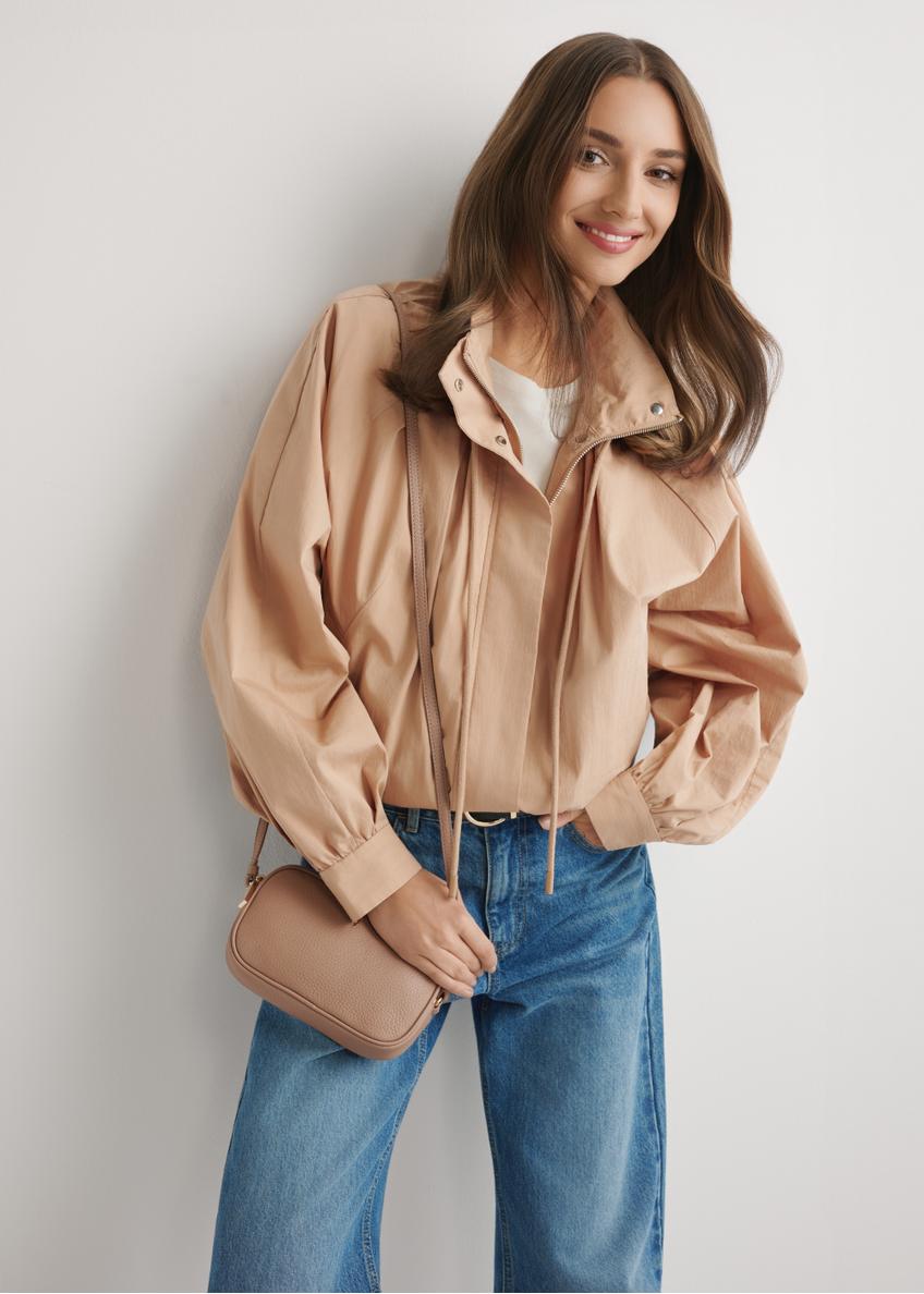 Мала рожева шкіряна жіноча сумка TORES-0466E-5D(W26)