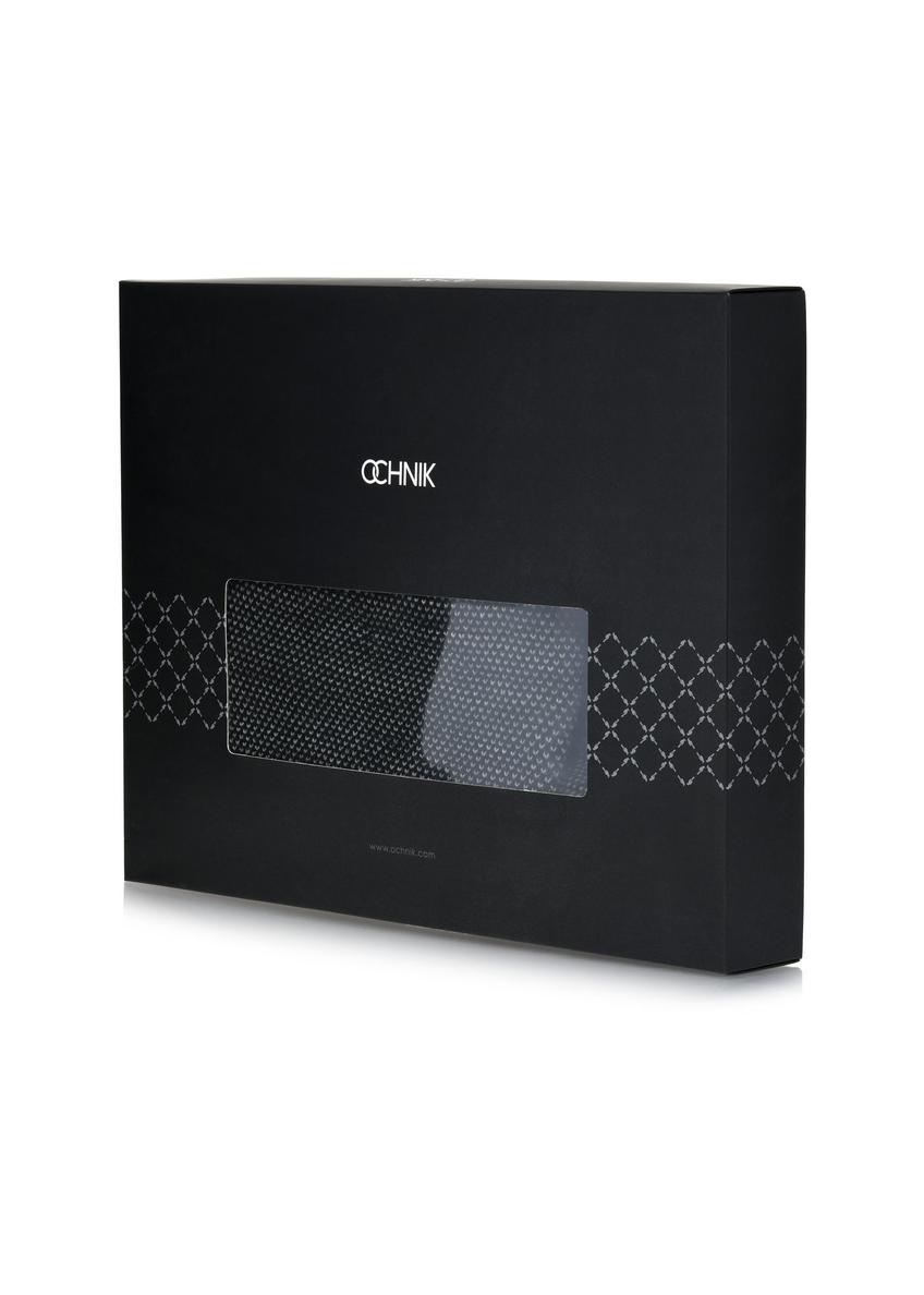 Чорний чоловічий комплект з шапкою та шарфом ZESTM-0006-98(Z25)