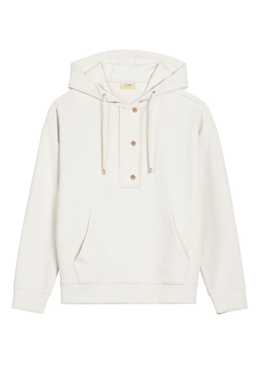 Світло-бежева жіноча толстовка з капюшоном BLZDT-0111A-1A(W26)