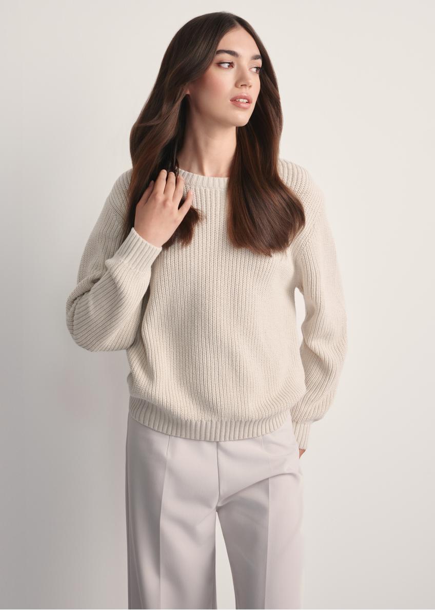 Бежевий жіночий светр SWEDT-0238-81(Z25)