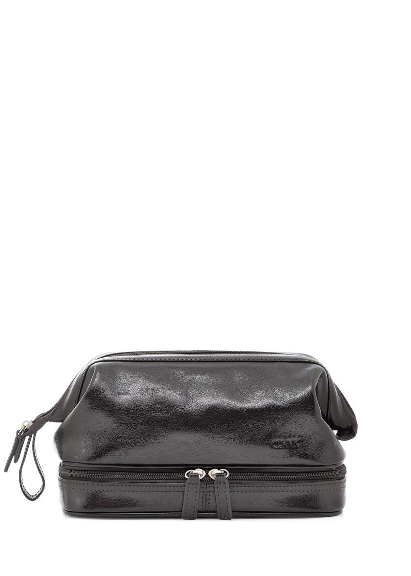 Чоловіча глянцева косметичка TORMS-0479-99(Z25), вигляд виробу спереду на білому тлі.