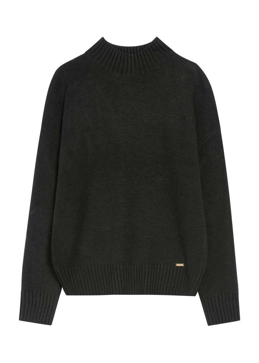 Чорний класичний жіночий светр SWEDT-0186A-99(Z25)