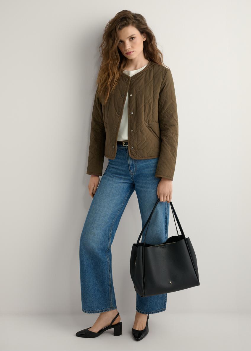 Чорна жіноча сумка-шопер TOREC-1183-99(W26)