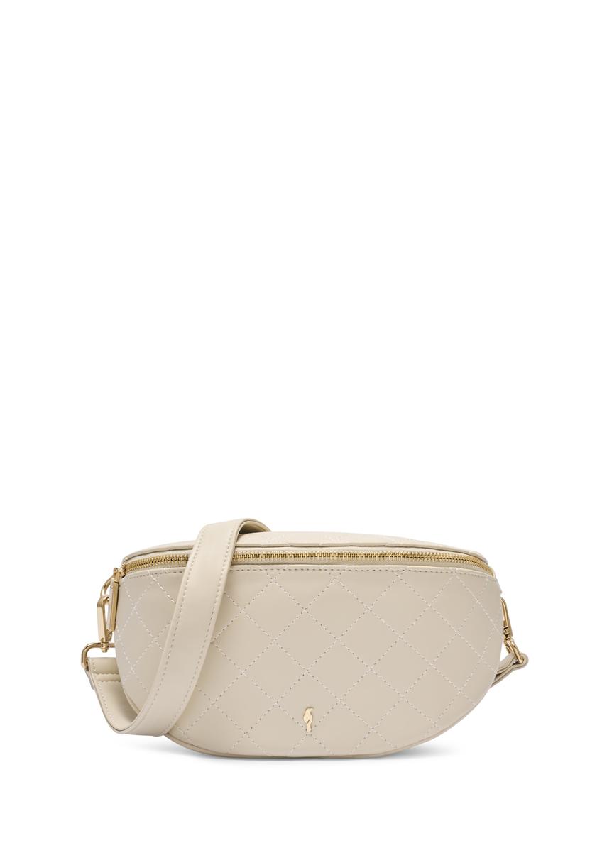 Pikowana biała nerka damska TOREC-0878B-0B(W26)