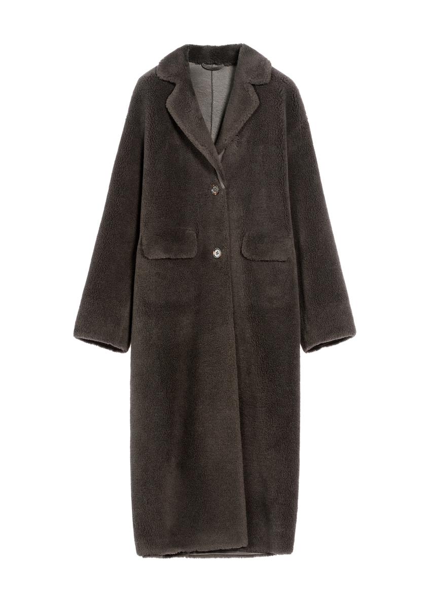 Довга коричнева жіноча шуба FUTDW-0034-95(Z25)