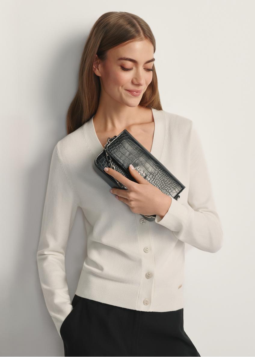Mała torebka damska croco TOREC-1171-9G(W26)