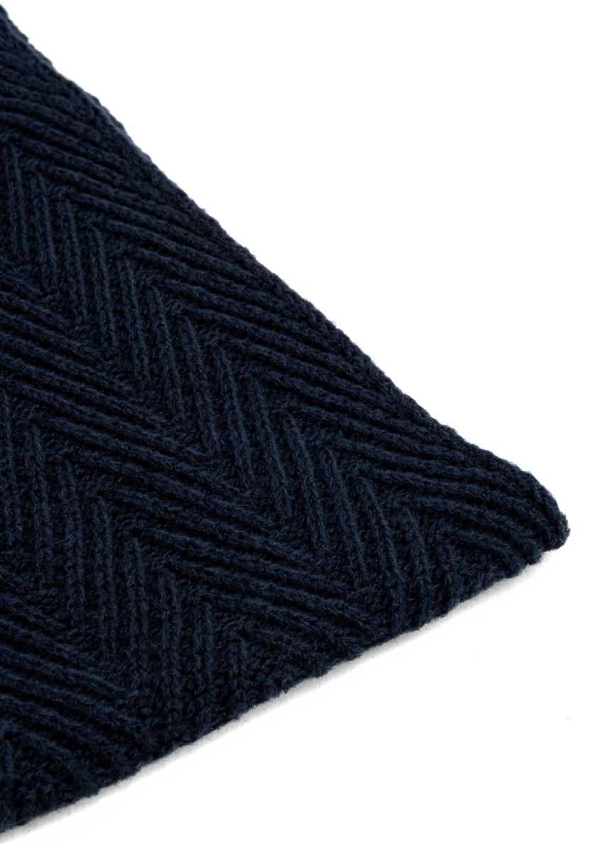 Szalik męski w kolorze granatowym SZAMT-0066-69(Z25)