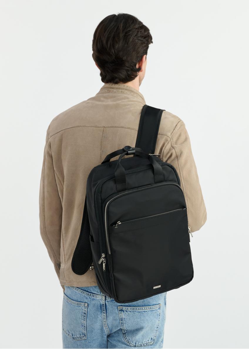 Czarny plecak podróżny – mała walizka TOREN-0307-99(W25)