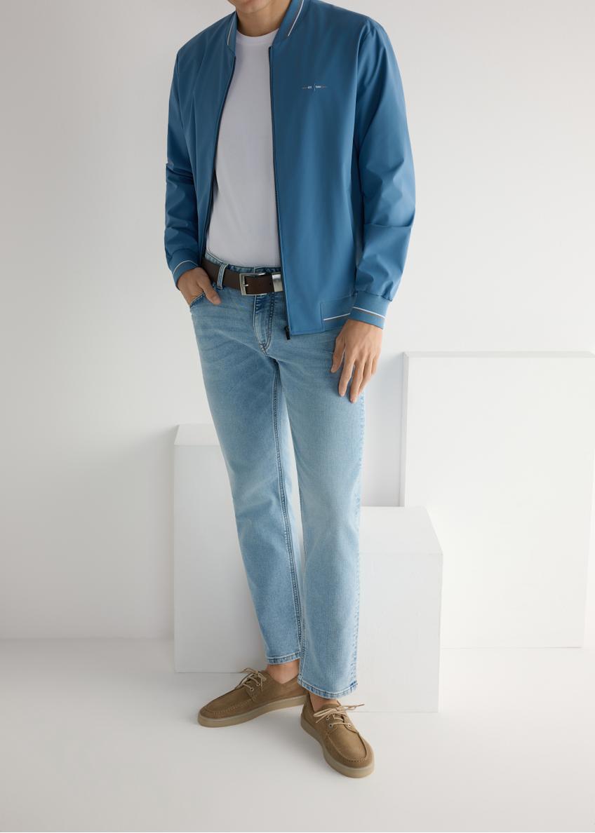 Шкіряні чоловічі туфлі кольору холодного бежу BUTYM-0533-1K(W26)