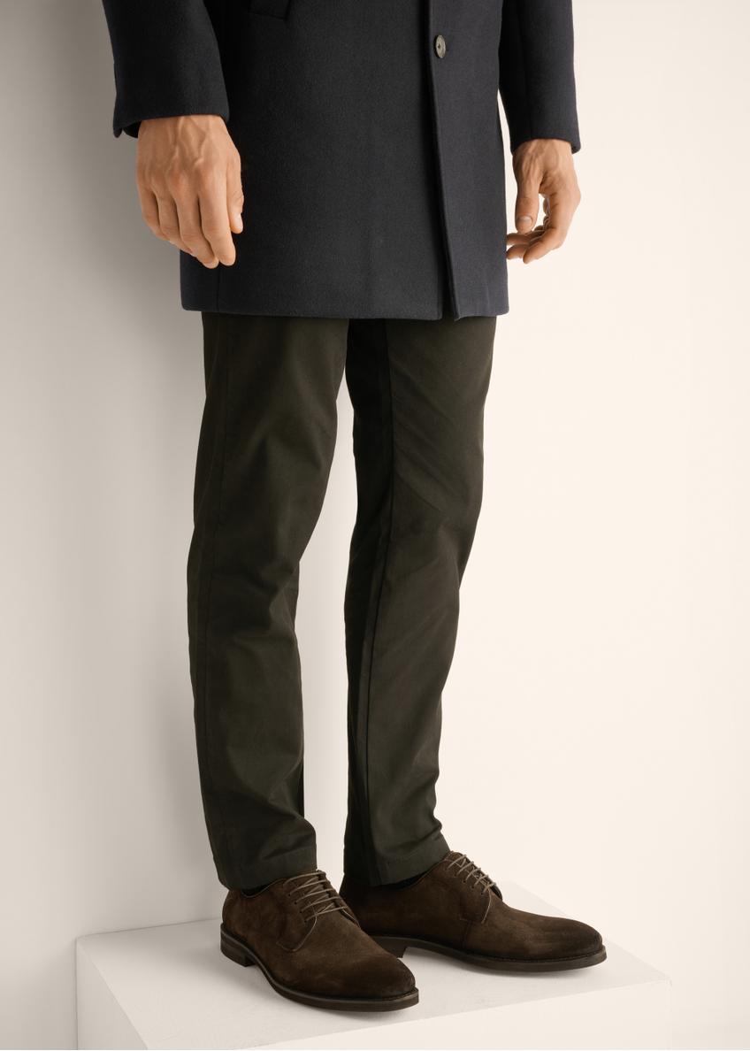 Замшеві темно-коричневі чоловічі туфлі BUTYM-0585-1I(Z26)