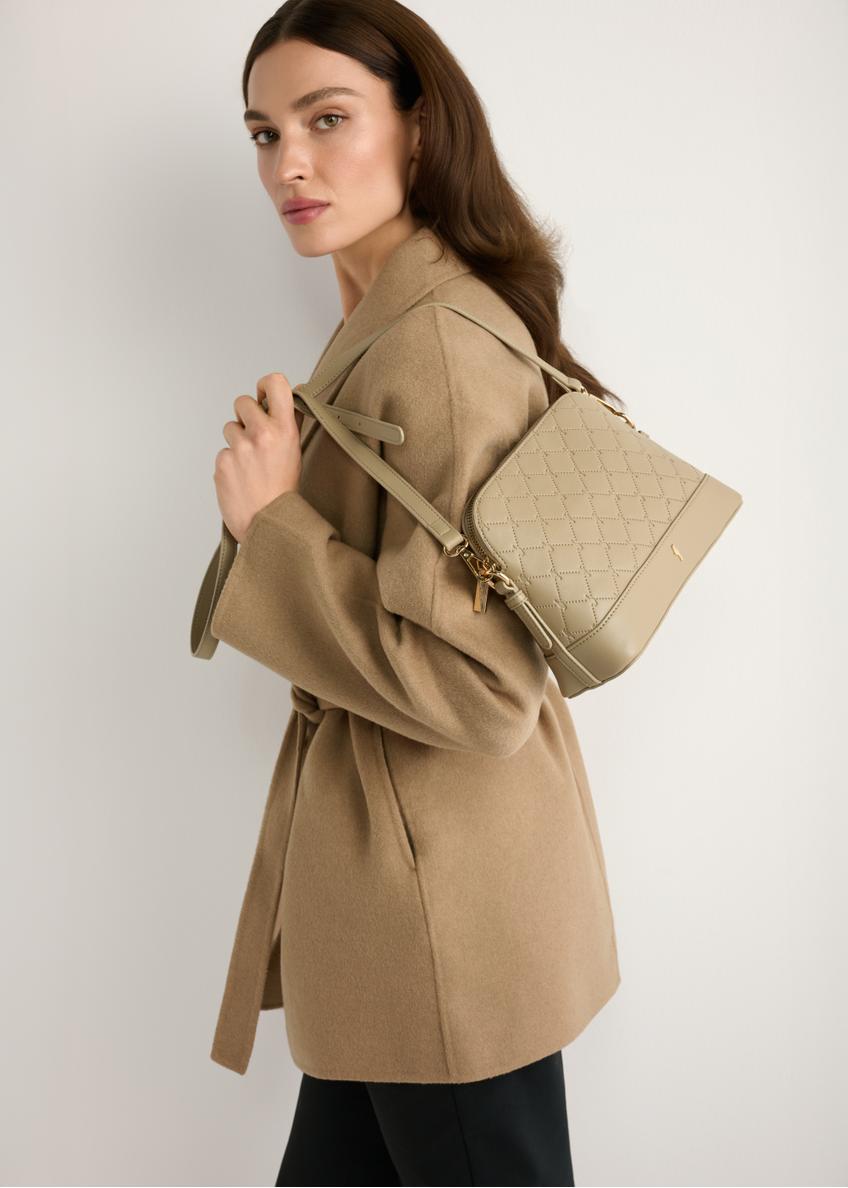 Бежева жіноча сумка з монограмою TOREC-1180-1P(W26)