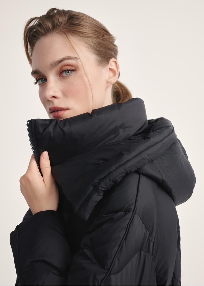 Чорна зимова жіноча куртка KURDT-0604-99(Z25)