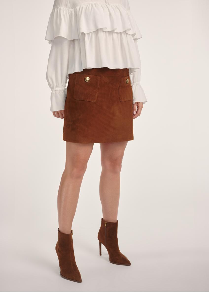 Замшева міні-спідниця SPCDS-0078-3205(Z25)