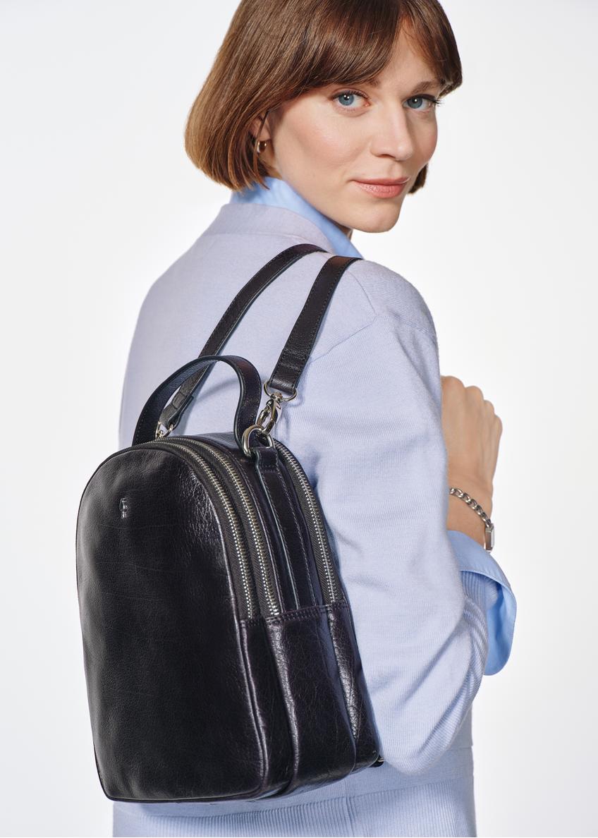 Чорний шкіряний жіночий рюкзак TORES-1048A-99(Z25)