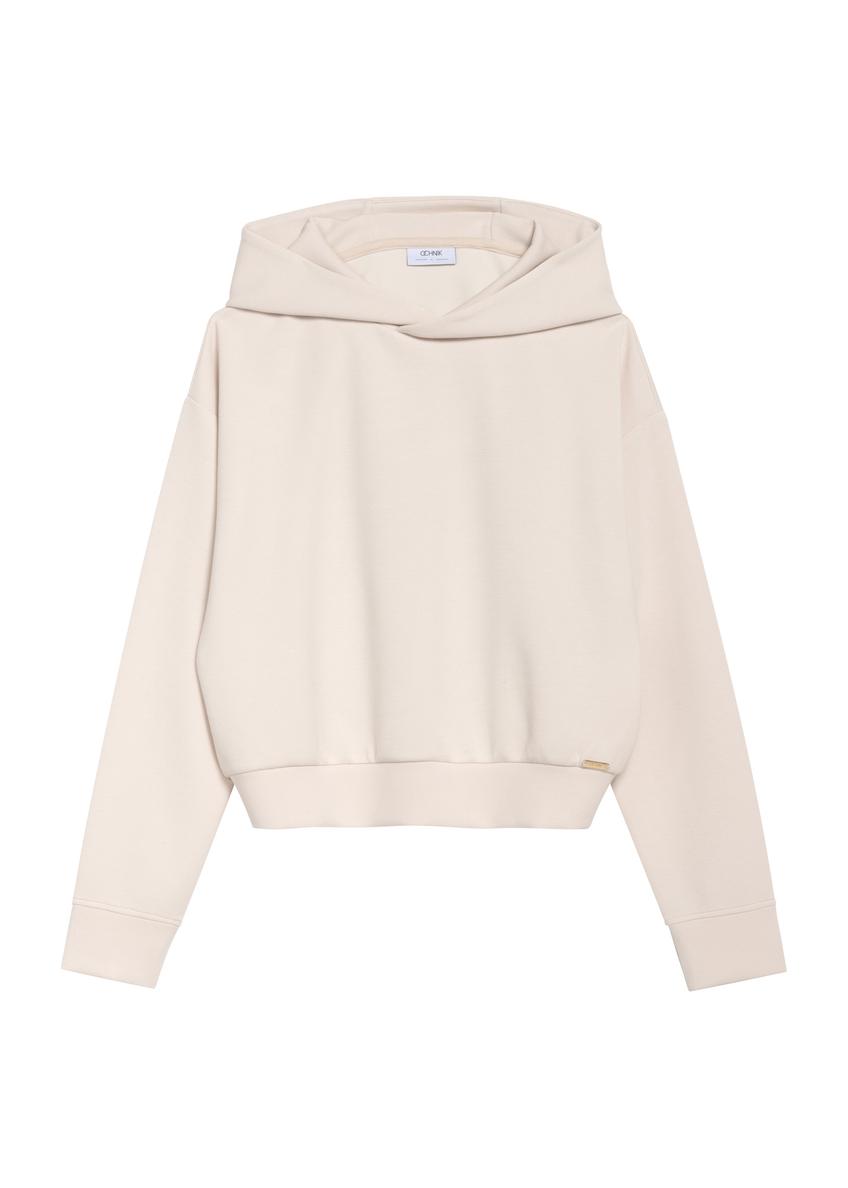 Жіноче світло-бежеве худі BLZDT-0118-80(Z25)