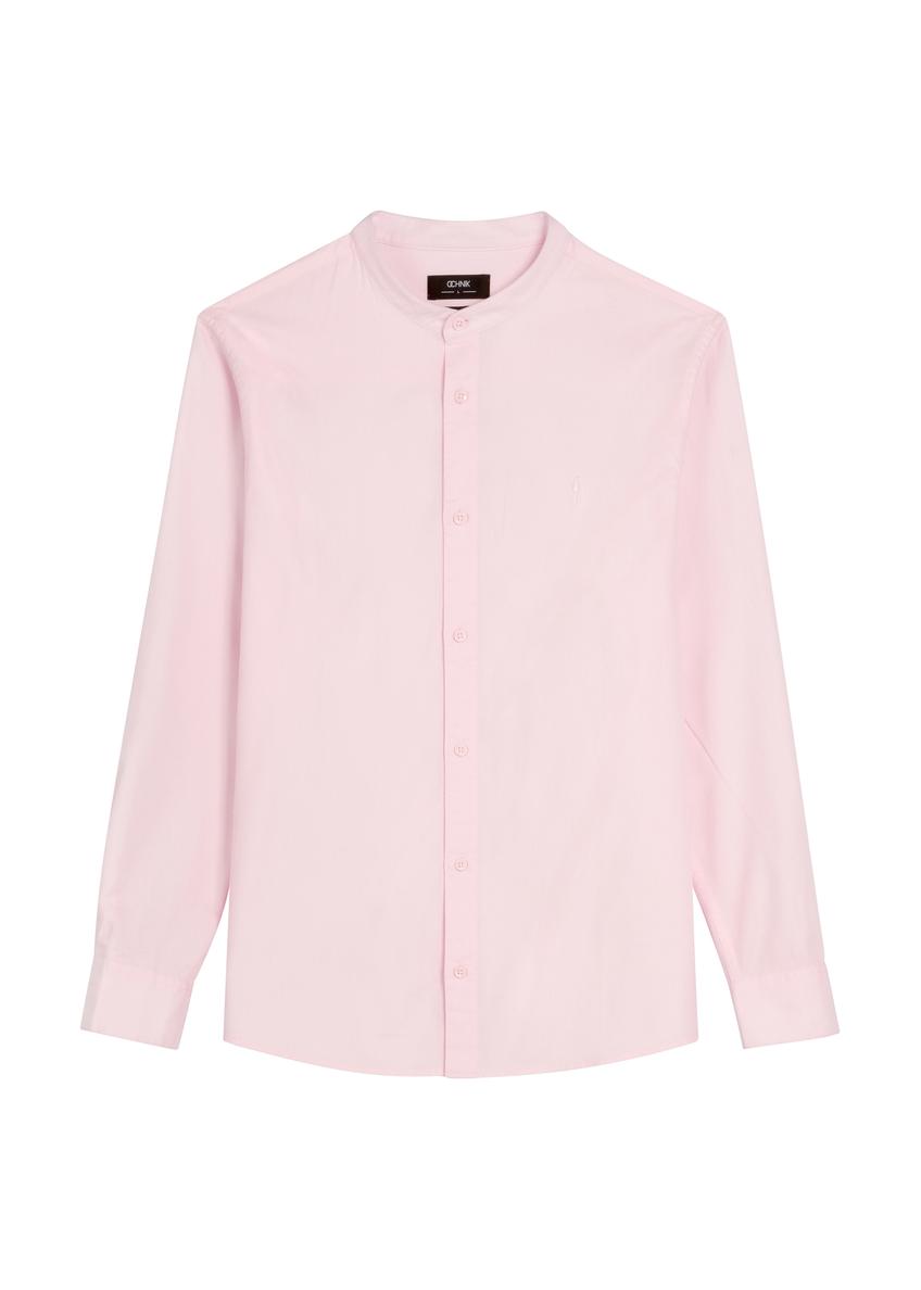 Світло-рожева чоловіча бавовняна сорочка KOSMT-0326-5A(W26)