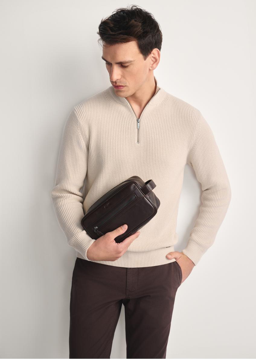 Коричнева чоловіча косметичка TORMS-0463-89(Z25)