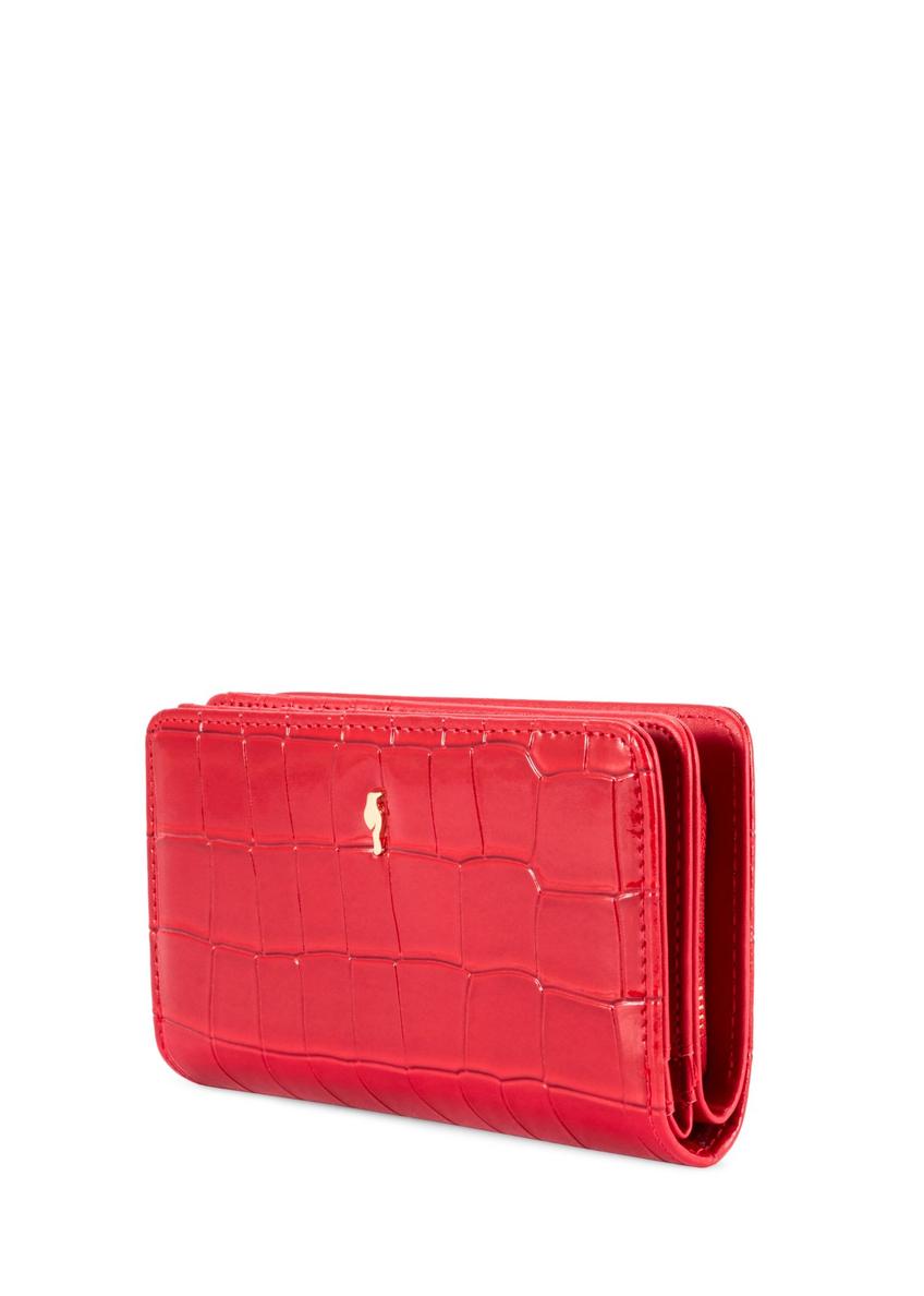 Коричневий жіночий гаманець з крокодилячої шкіри POREC-0353-90(Z24)
