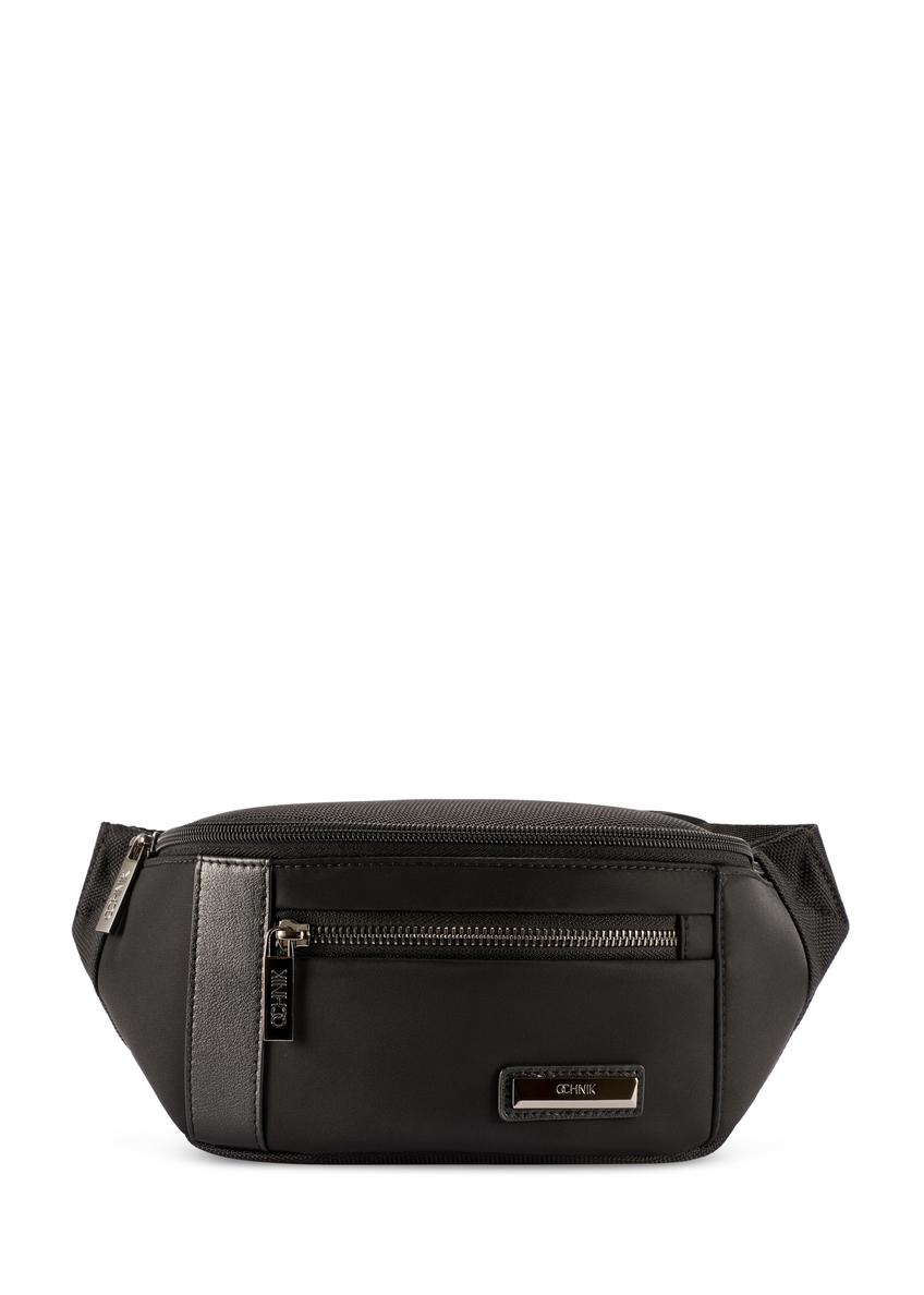Чорна чоловіча поясна сумка з нейлону TORMN-0407-99(W26)