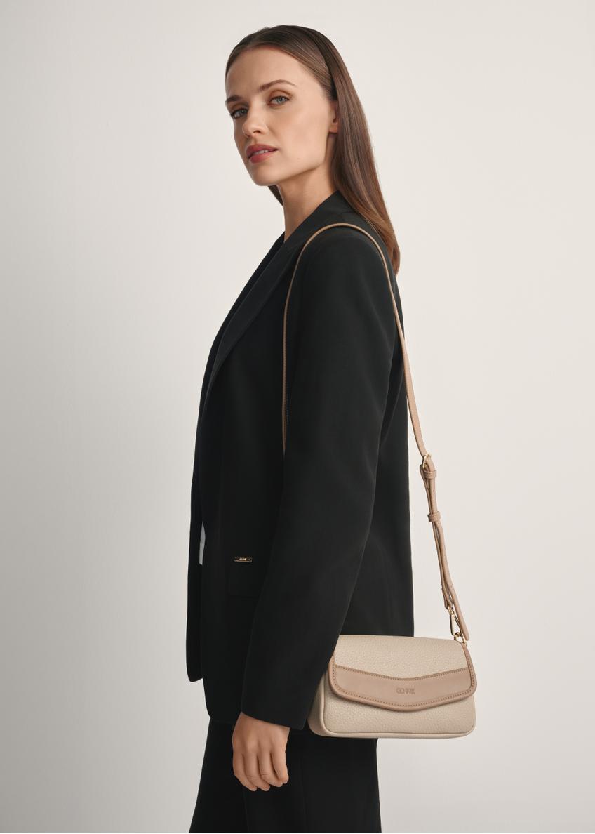 Mała torebka damska w kolorze beżu TOREC-1163-1D(W26)